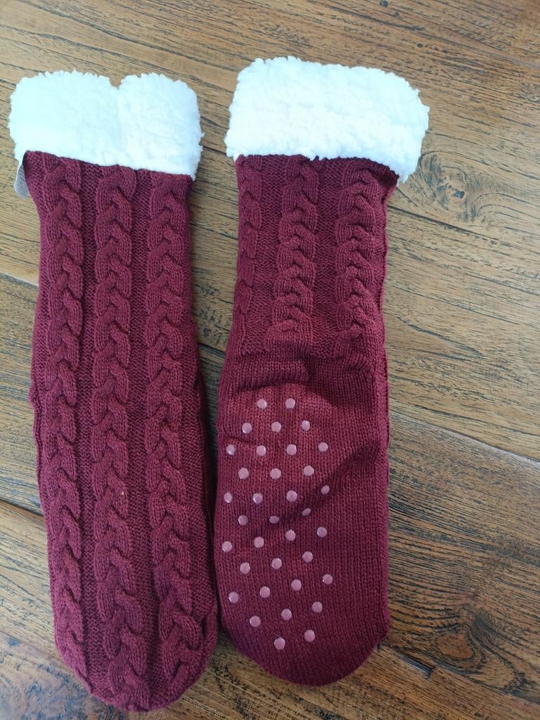 Nieuwe anti-slip dikke sokken, Ophalen of Verzenden, Nieuw, Rood, Sokken en Kniesokken