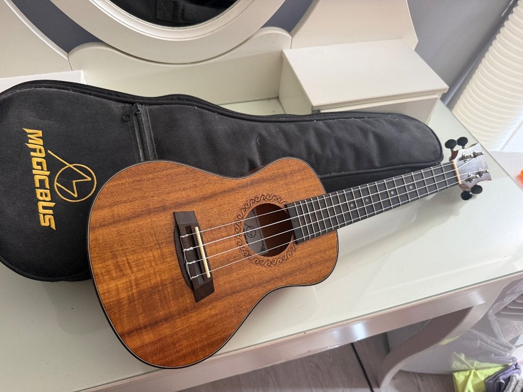 Magicbus Ukulele met hoes, Ophalen, Zo goed als nieuw, Overige typen, Met koffer