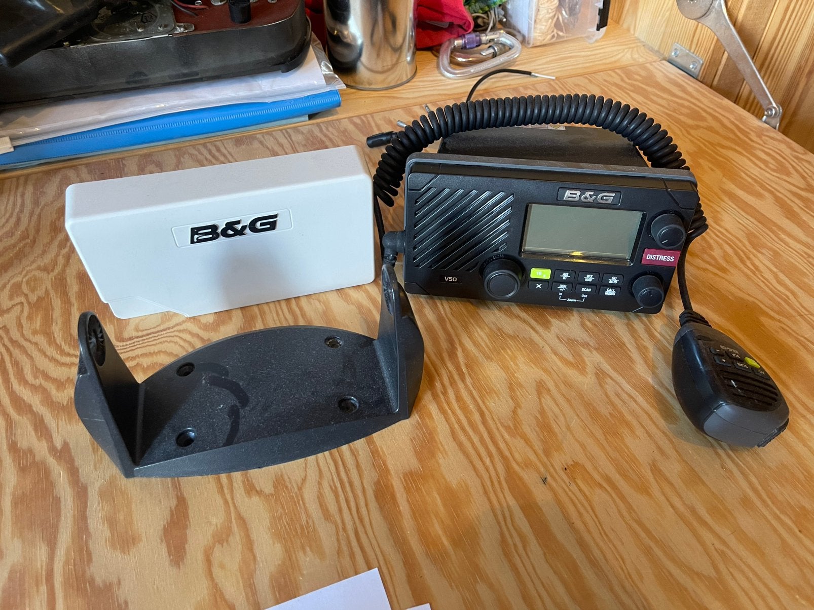 Marifoon B&G V50, Ophalen, Gebruikt