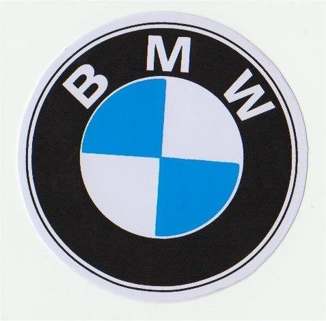 BMW logo sticker rond #1, Verzenden