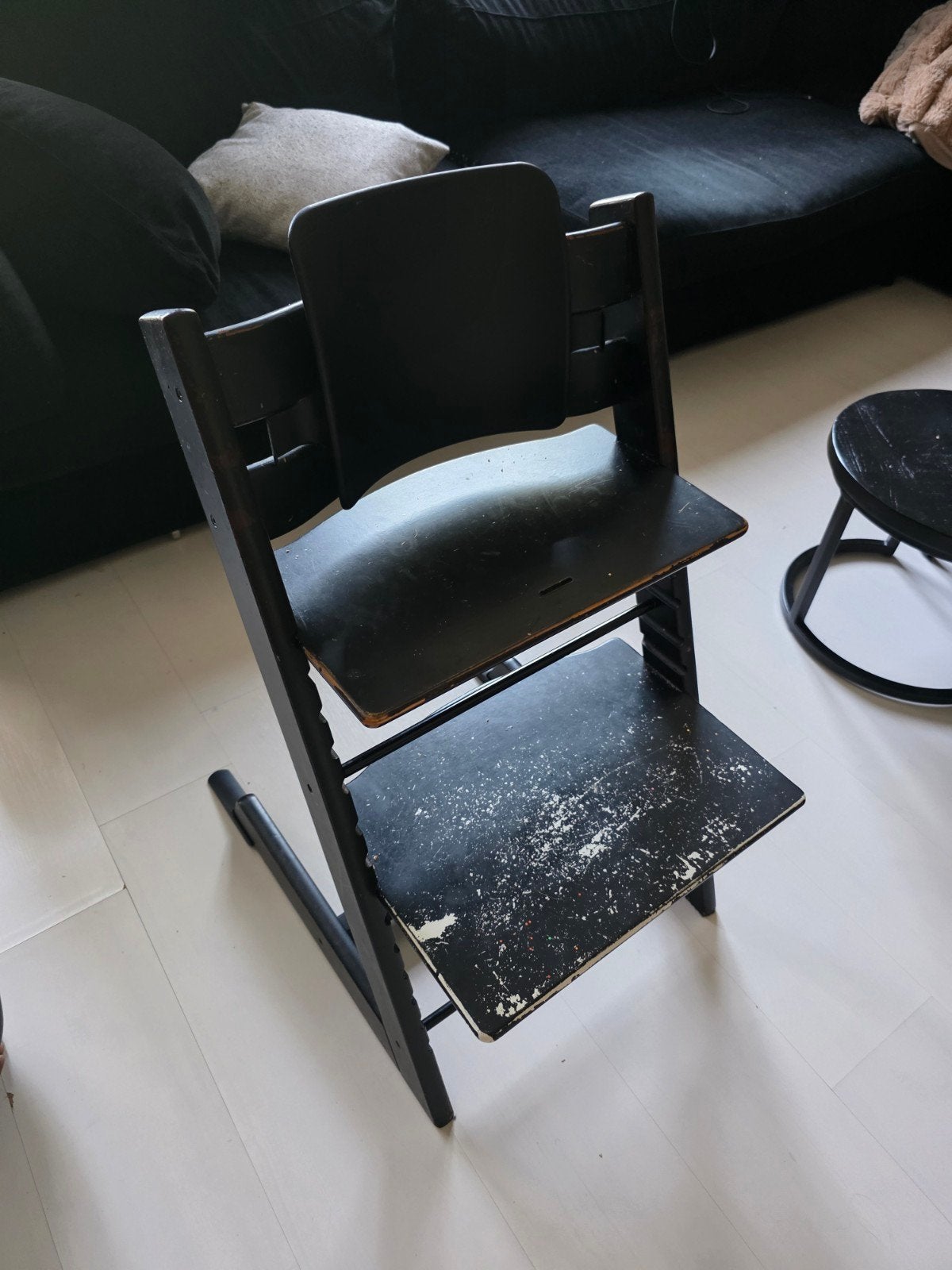 Trip trap zwart, Ophalen, Gebruikt, Meegroeistoel