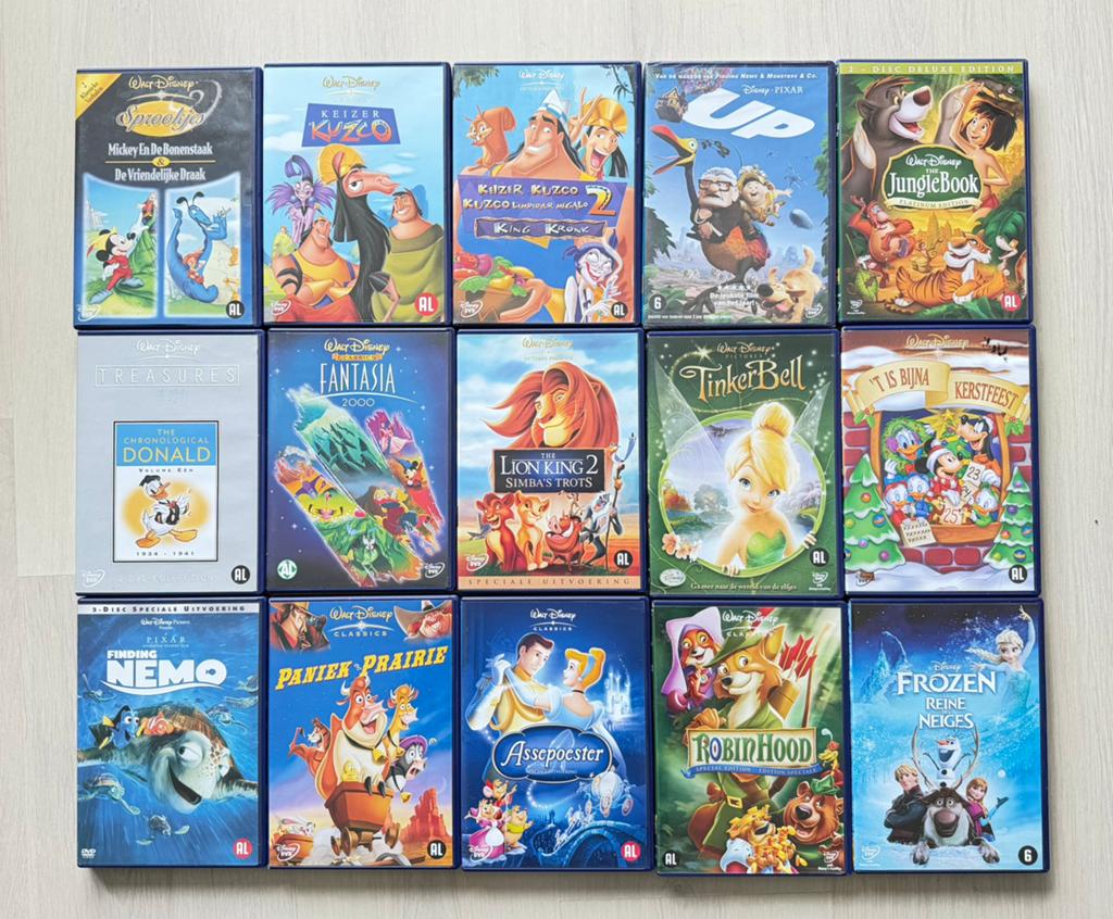 Disney DVD Collectie - Klassiekers & Meer | 15 dvds voor €15, Alle leeftijden, Ophalen of Verzenden, Zo goed als nieuw