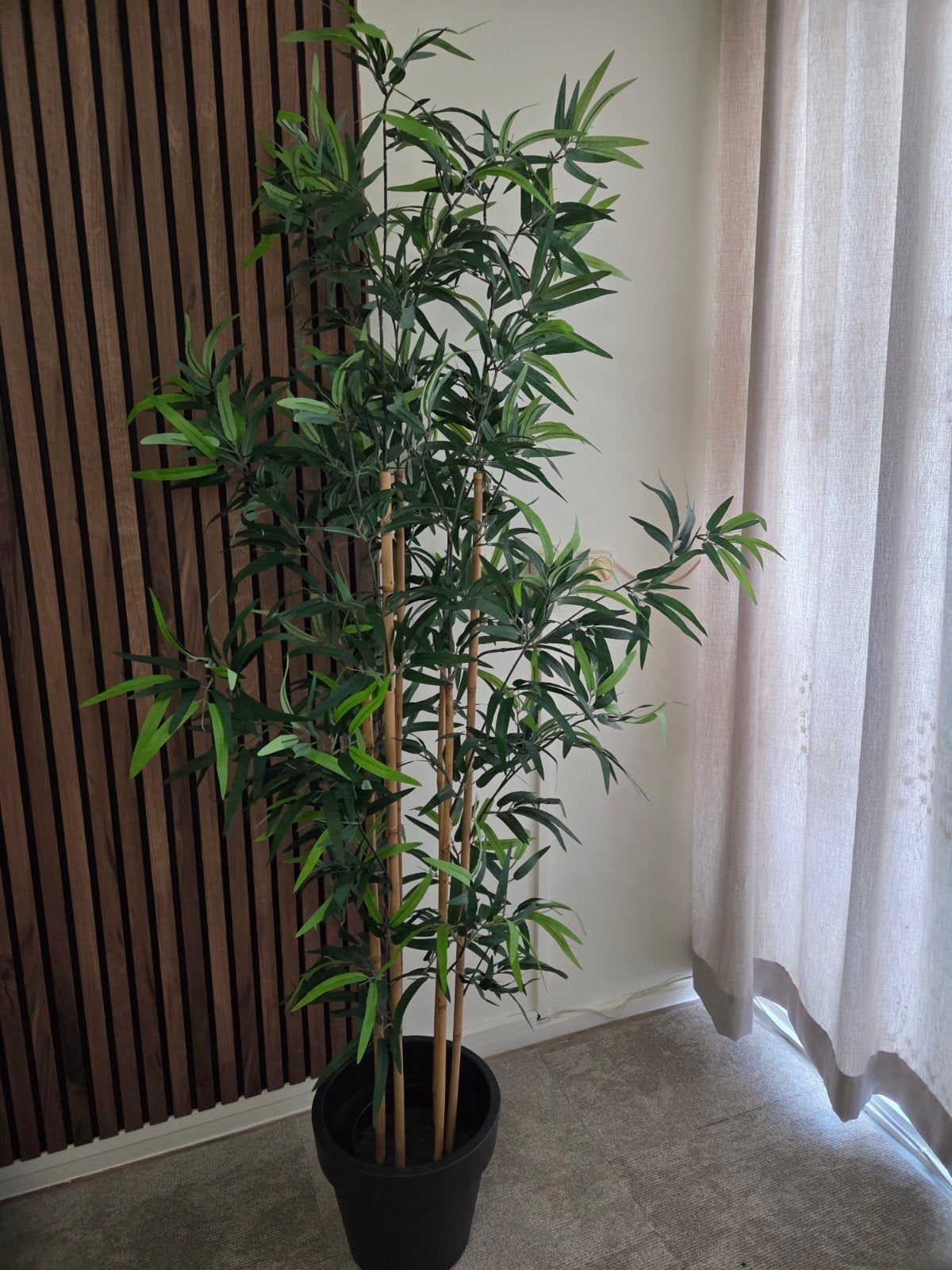 Mooie kunstplant bamboe, 120 cm hoog, Ophalen, Binnen, Groen, Onderhoudsvrij