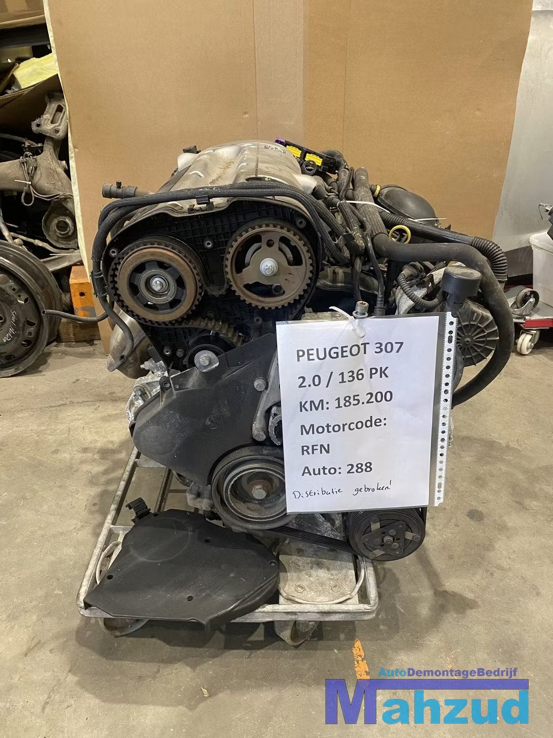 PEUGEOT 307 2.0 Motor motorblok RFN distributie ketting gebr, Taurusavenue 1
2132 LS  Hoofddorp, NL, Gebruikt, Contact.group@renault.com