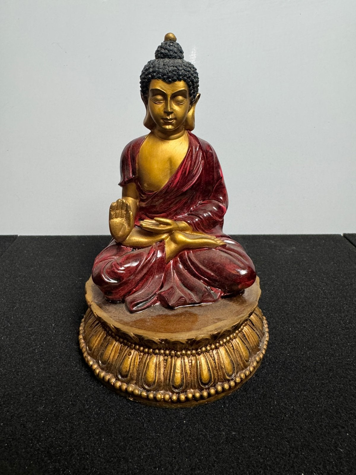 Buddha beeld — rood goud, Ophalen of Verzenden, Zo goed als nieuw