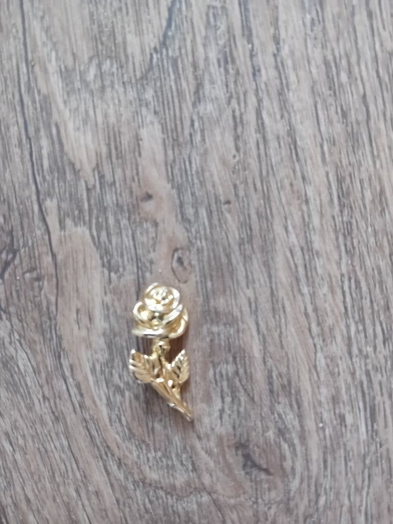 Goudkleurige broche, Ophalen, Overige materialen, Minder dan 4 cm, Zo goed als nieuw
