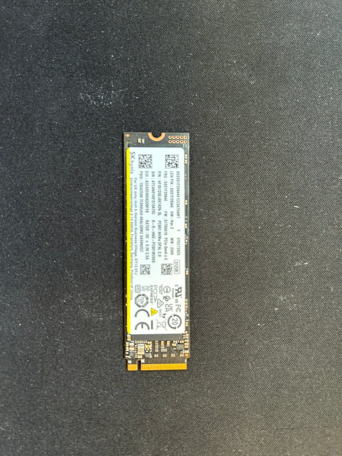 SK hynix 512GB ssd, Computers en Software, Harde schijven, Ophalen of Verzenden, Nieuw, Desktop, Overige aansluitingen
