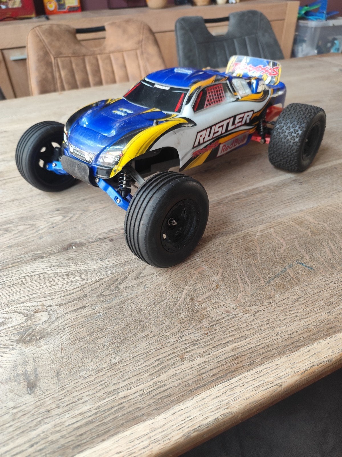 Traxxas Rustler 2wd Brushless, Ophalen, Zo goed als nieuw, Auto offroad