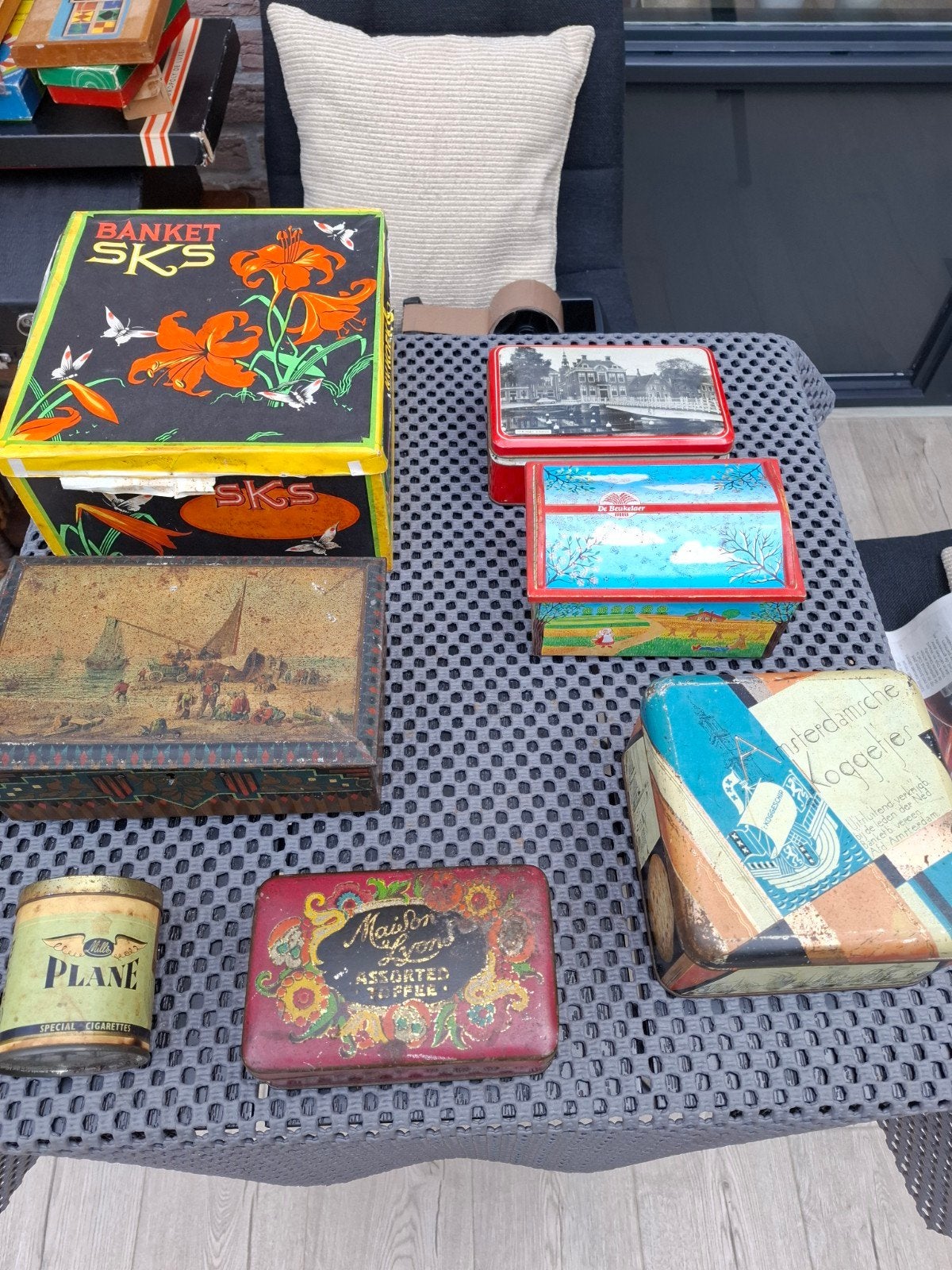 Collectie Vintage Blikken Trommels - Diverse Merken en Maten, Ophalen of Verzenden