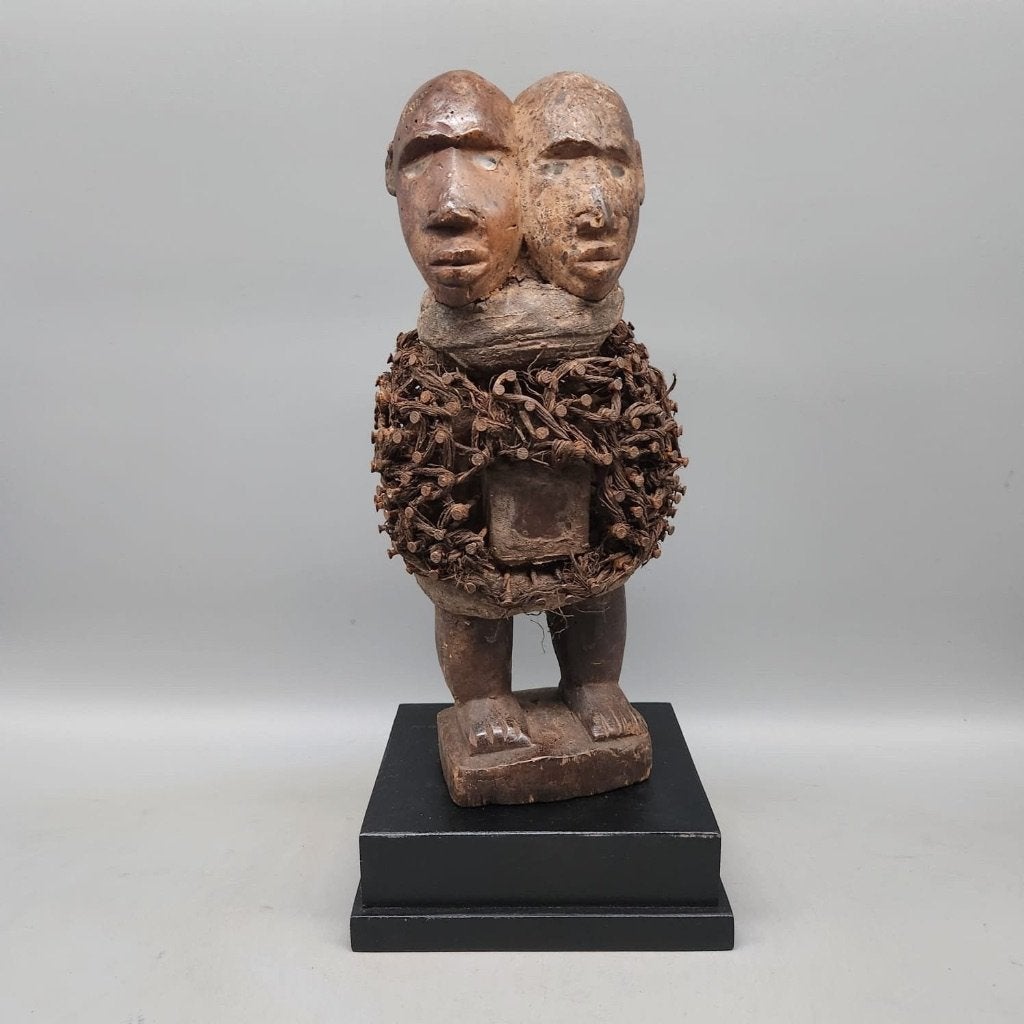 260960 Afrikaans Fetisch Bakongo Nkisi Nkondi twin statue, Ophalen of Verzenden