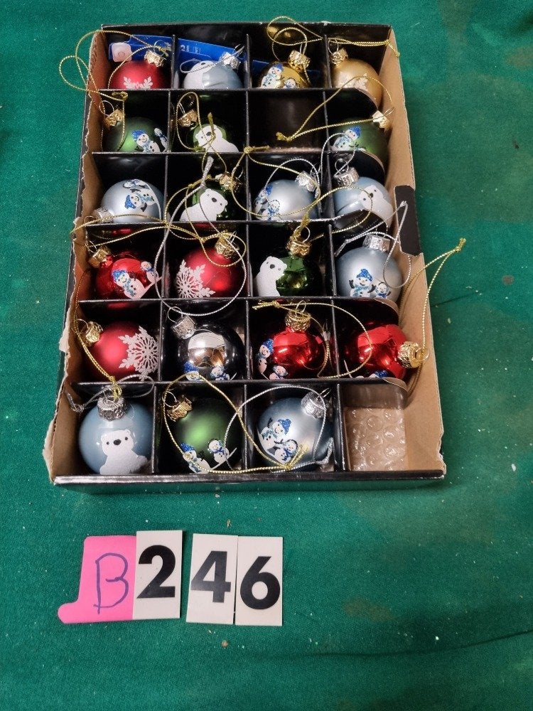 kerstballen met afbeelding glas [b246], Diversen, Kerst, Ophalen of Verzenden, 'T Olde Gre-j, Info@toldegrej.nl, Endepoelstraat 20f Didam