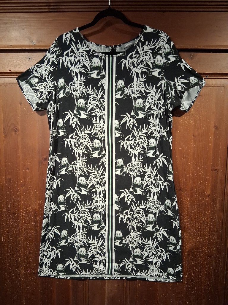 Geisha jurk met panda en bamboe print 2xl-44, Geisha, Maat 42/44 (L), Ophalen of Verzenden, Zo goed als nieuw