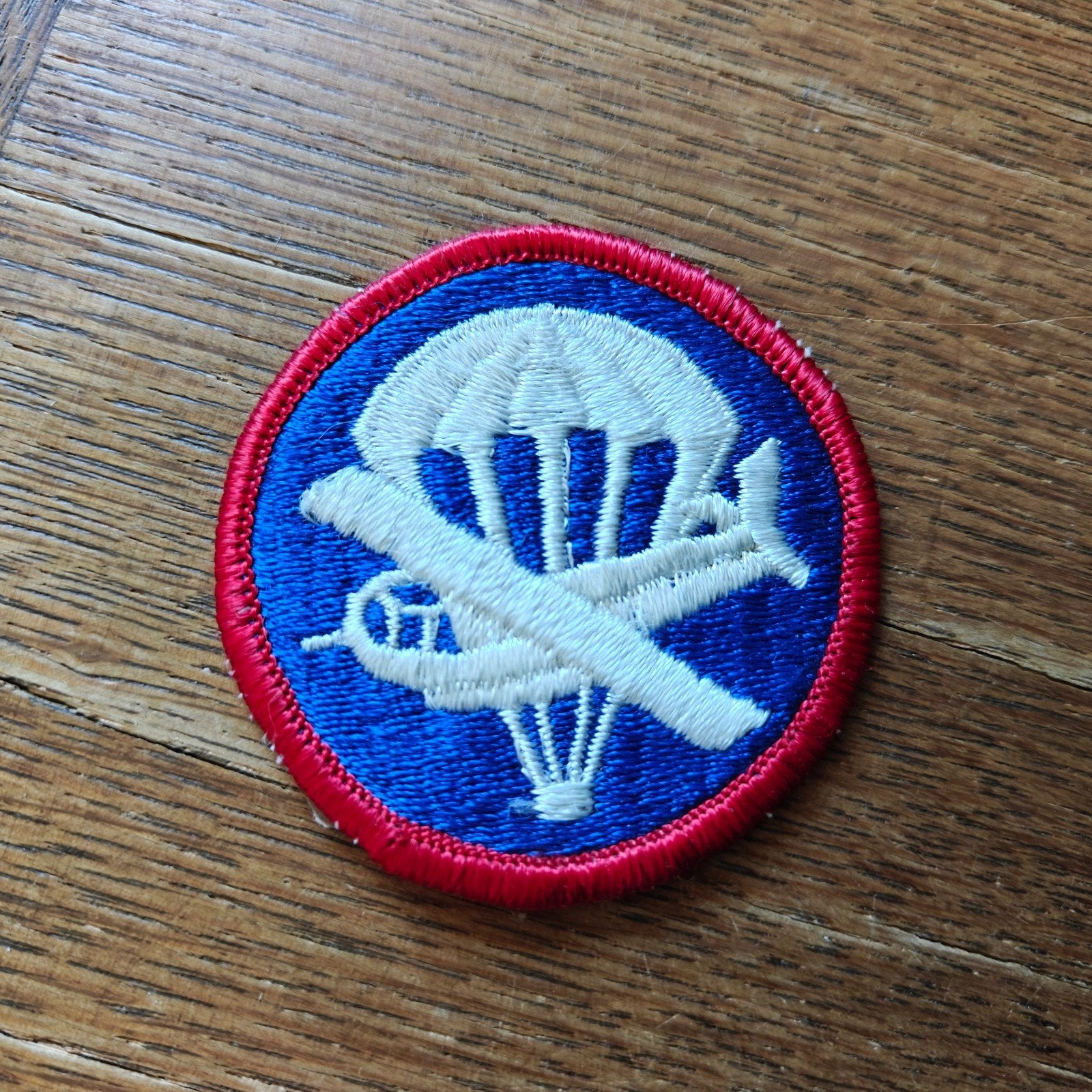 Airborne cap patch, Verzamelen, Ophalen of Verzenden, Luchtmacht, Amerika, Embleem of Badge