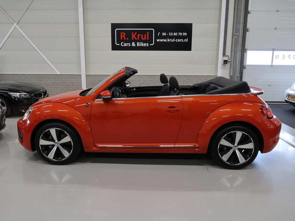 Volkswagen Beetle Cabriolet 1.2 TSI Sound Navigatie Stoelver, Auto's, Voorwielaandrijving, Stof, Gebruikt, Cabriolet