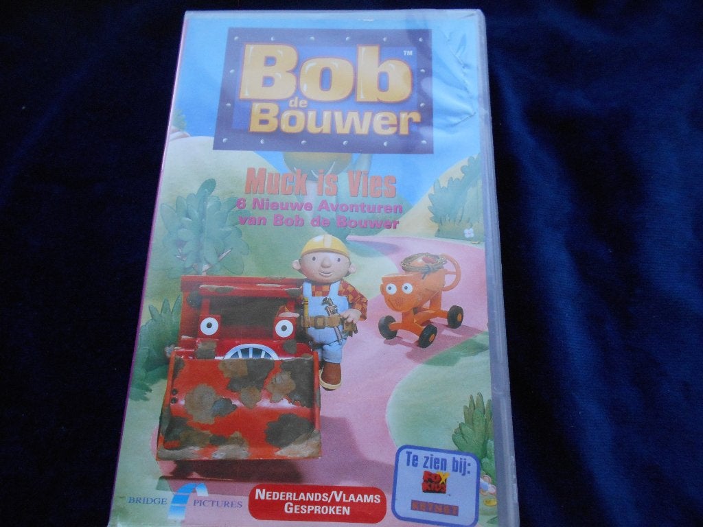 Video Bob de Bouwer: Muck is vies, nu 0,50., Cd's en Dvd's, VHS | Kinderen en Jeugd, Gebruikt, Verzenden, Alle leeftijden, Nederlands