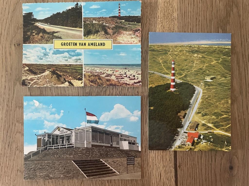 C999 Ansichtkaarten Waddeneilanden : Ameland, Verzamelen, Ophalen of Verzenden, 1960 tot 1980, Ongelopen, Waddeneilanden