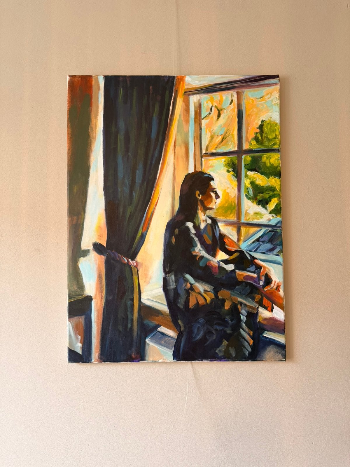 Schilderij Atelier Vos - op canvas, Antiek en Kunst, Ophalen of Verzenden