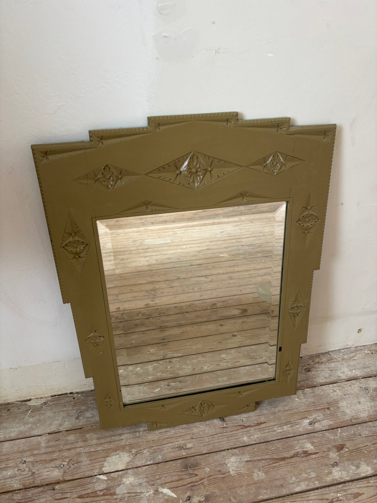 Vintage Art Deco Spiegel, Huis en Inrichting, Woonaccessoires | Spiegels, Ophalen of Verzenden, Zo goed als nieuw, Minder dan 100 cm