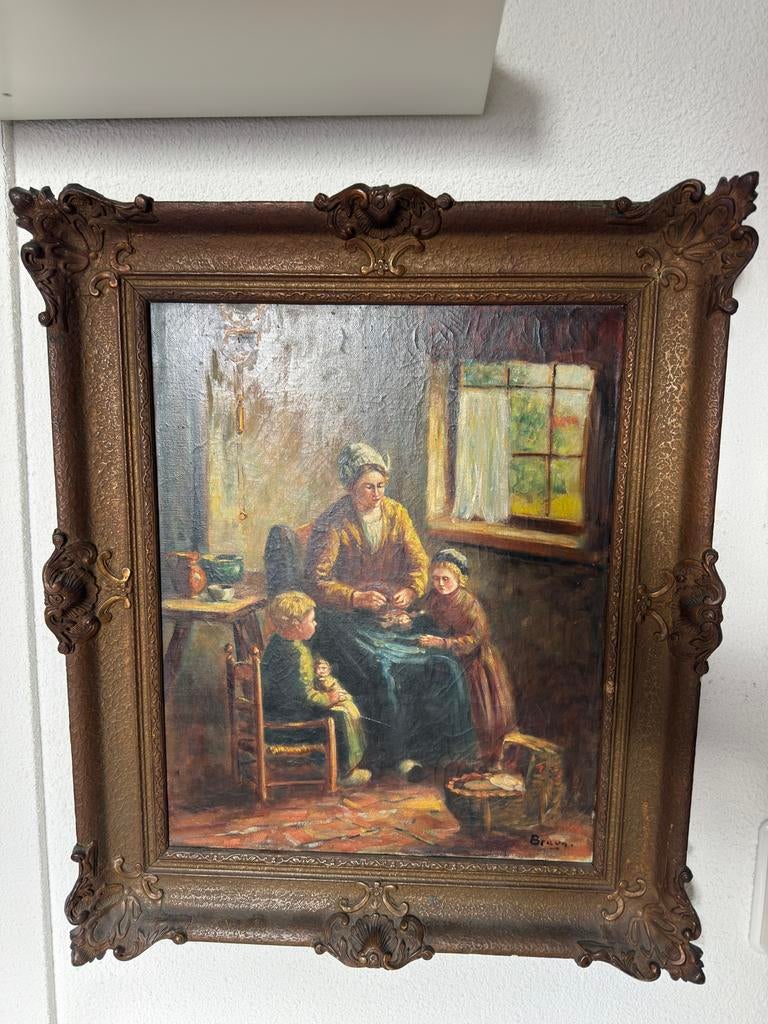Prachtig oud Larense school schilderij, Antiek en Kunst, Kunst | Schilderijen | Klassiek, Ophalen