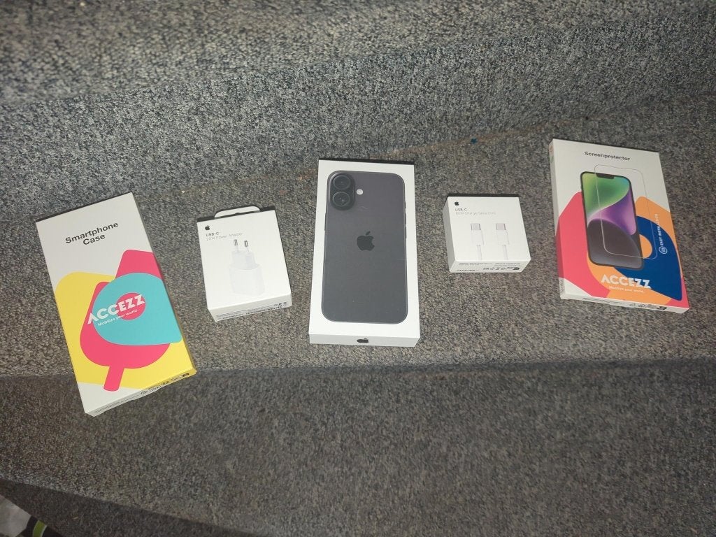 Sealed iPhone 16 (garantie) , lader, screenprotector, hoesje, Telecommunicatie, Mobiele telefoons | Apple iPhone, Nieuw, 128 GB