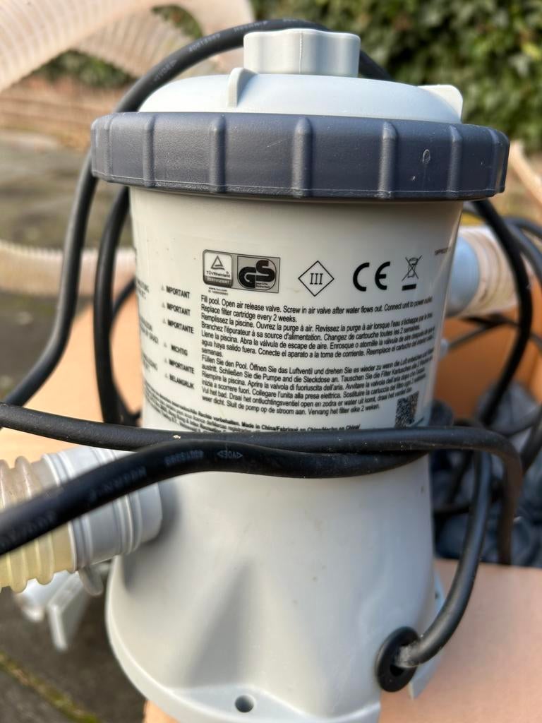 Pomp/filter voor opblaaszwembad (intex), Ophalen, Minder dan 80 cm, Opblaaszwembad, Rechthoekig