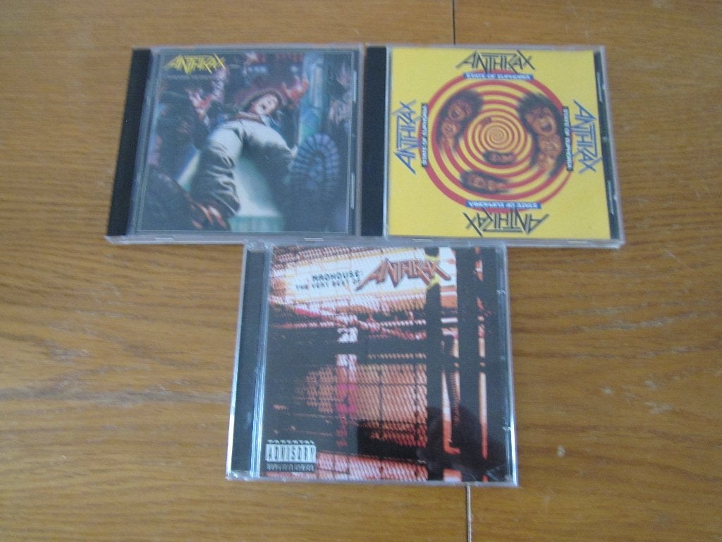 Anthrax 3 CD's in goede gebruikte staat, Gebruikt, Metal, Ophalen of Verzenden, Inclusief doosje