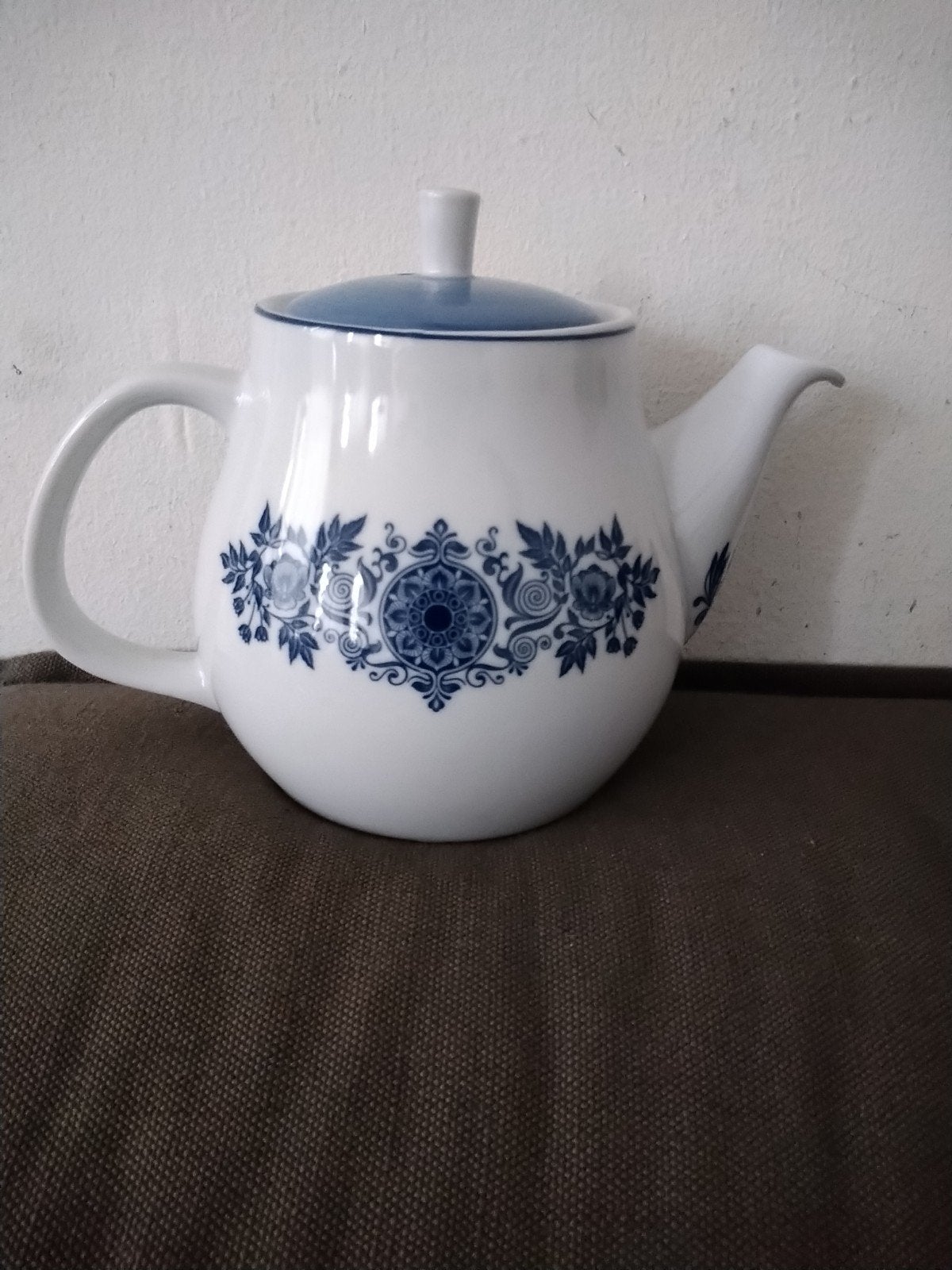Mosa douwe egberts theepot blauw wit, Antiek en Kunst, Ophalen of Verzenden
