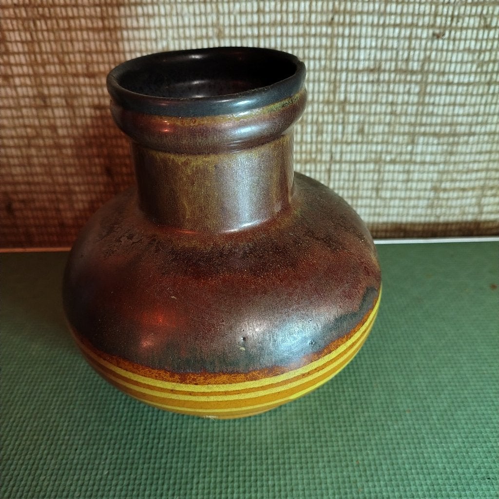 vintage keramische vaas van Strehla Keramik 7410-12, Ophalen of Verzenden