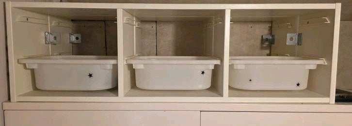 IKEA Trofast kast met 3 bakken - Ophangbaar, Ophalen, Gebruikt, Kast