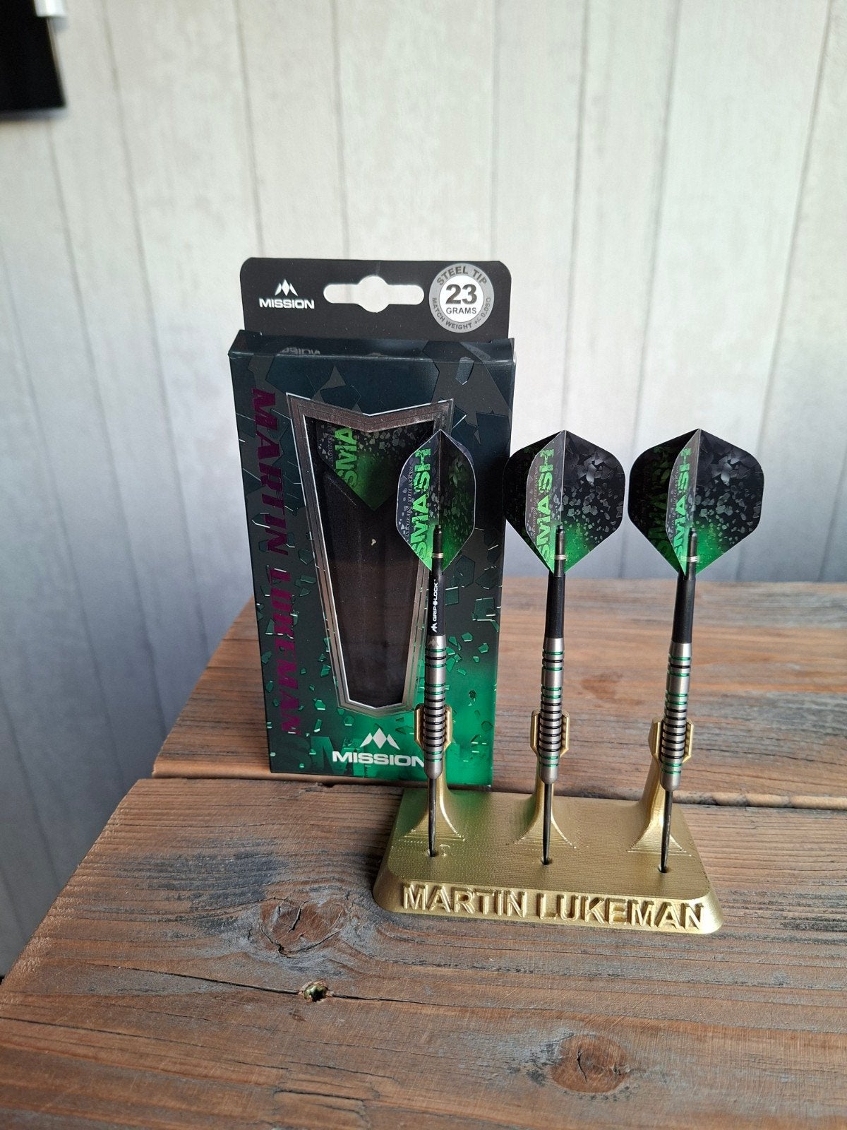 Mission Martin Lukeman Darts - 23 gram Steel Tip, Sport en Fitness, Verzenden, Nieuw, Pijlen