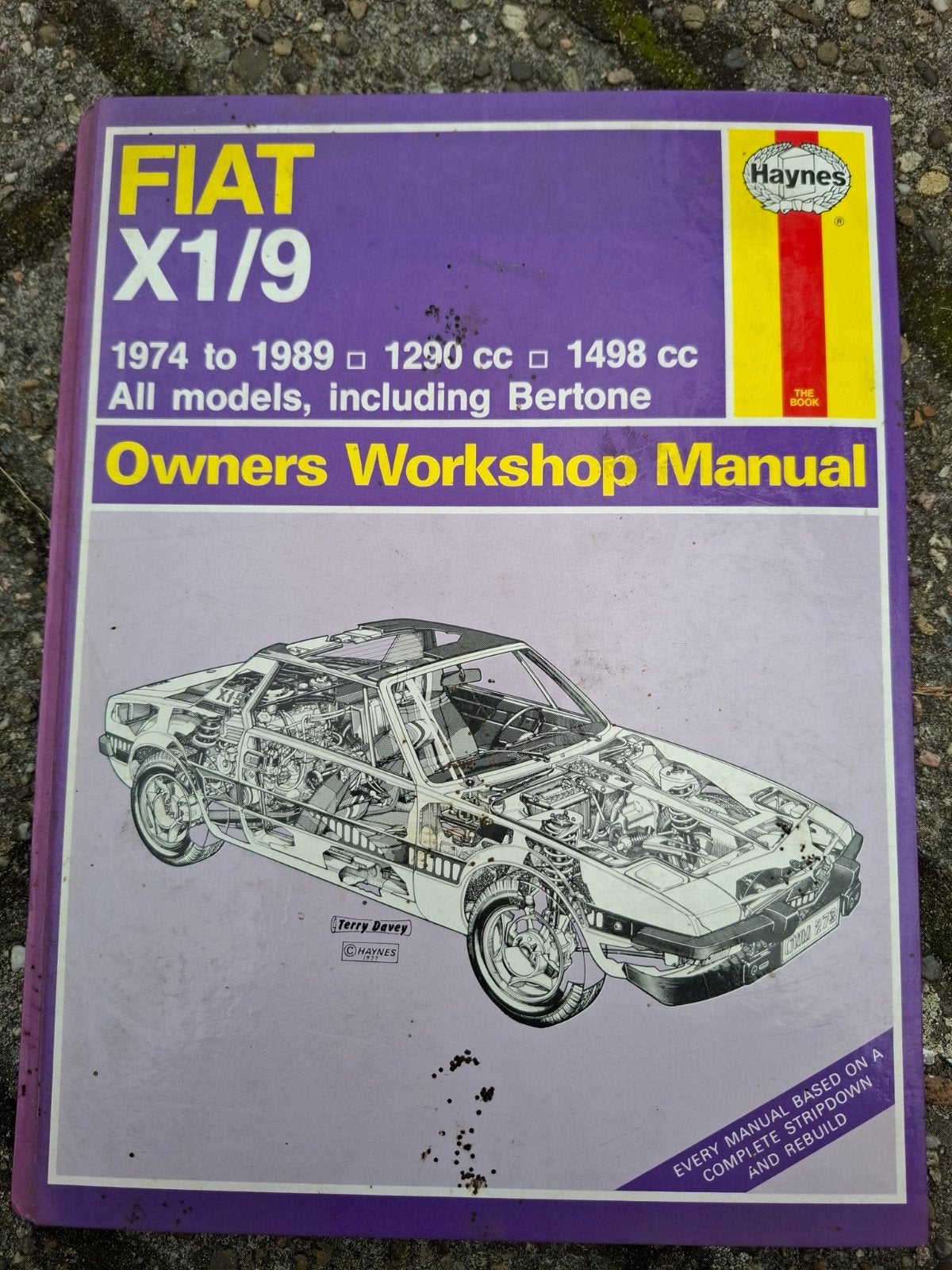 Fiat X1/9 werkplaats boek, Ophalen of Verzenden