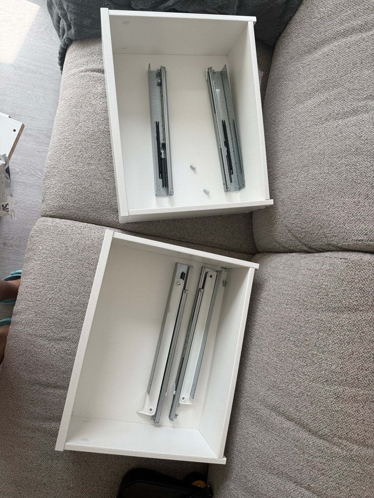 IKEA planken en lades voor hoekkast, Ophalen, Gebruikt