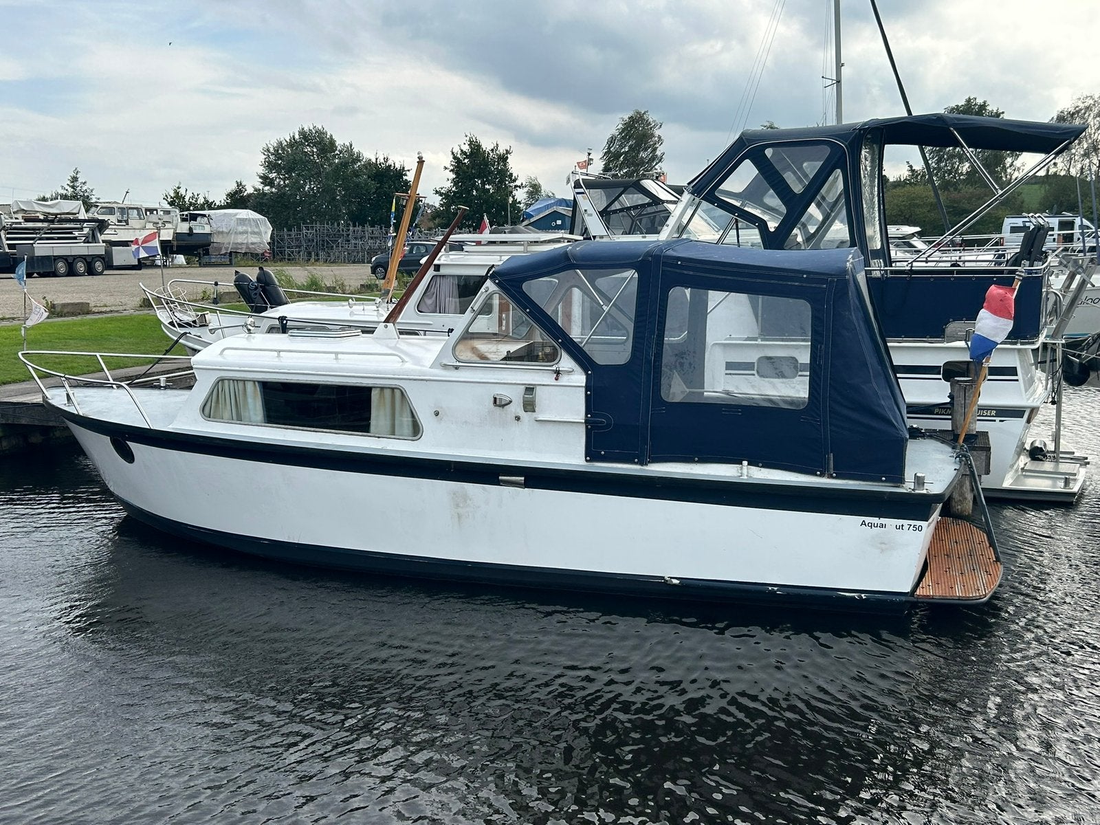 Kajuitboot Aquanaut 750 met 3 cilinder diesel motor., Watersport en Boten, Motorboten en Motorjachten, Gebruikt, Diesel, Ophalen