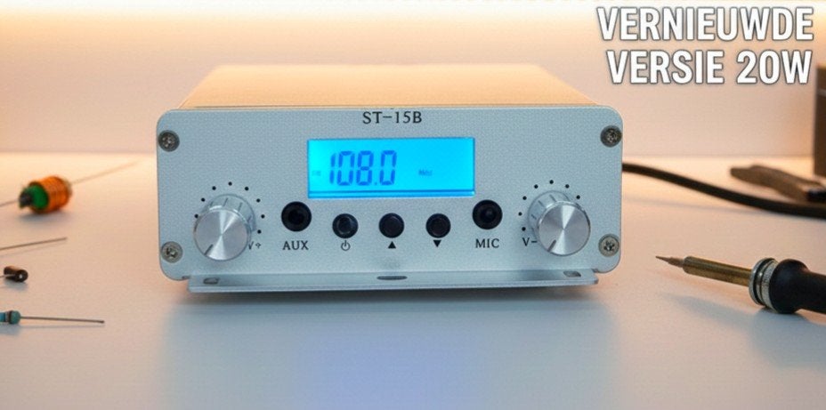 Zender PLL 20w + Voeding, Telecommunicatie, Ophalen of Verzenden, Zender