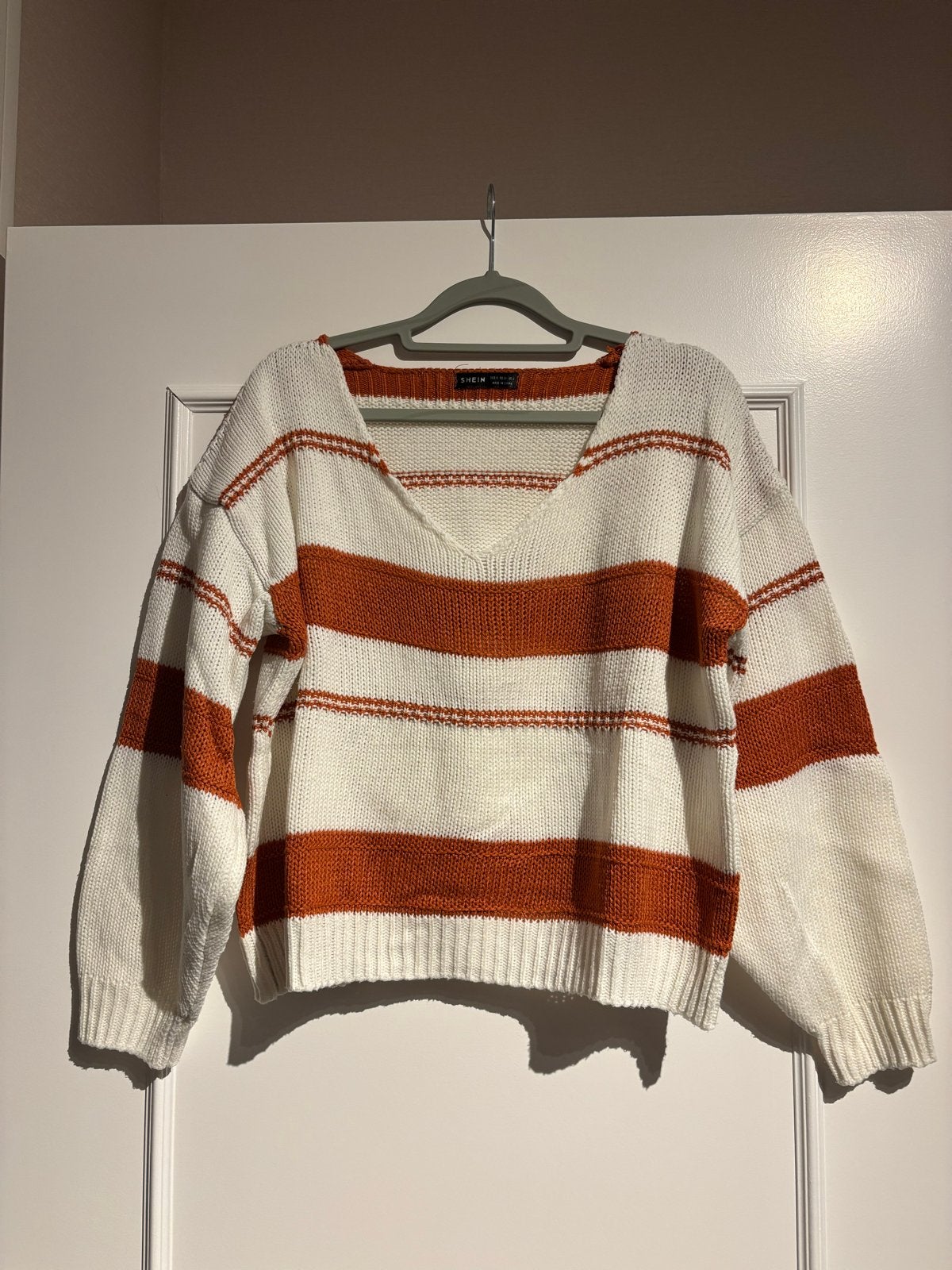 Shein gestreepte trui - Maat S, Ophalen of Verzenden, Gedragen, Maat 36 (S), Wit