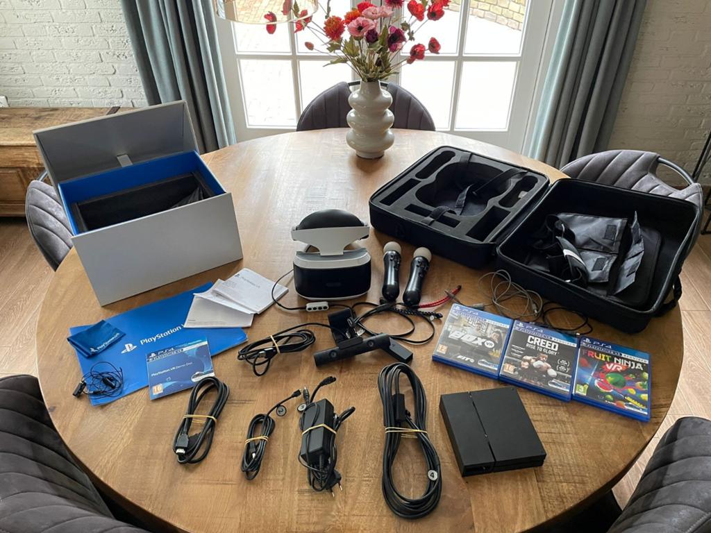 Playstation VR set PS4(of PS5) inclusief accessoires., Ophalen of Verzenden, Zo goed als nieuw, VR-bril, Sony PlayStation