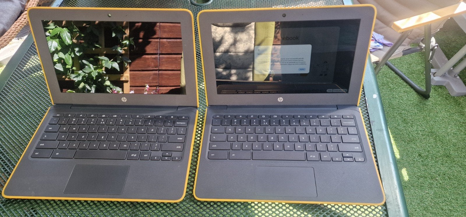 2 HP Chromebooks inclusief kabels, Ophalen of Verzenden, Gebruikt, HP