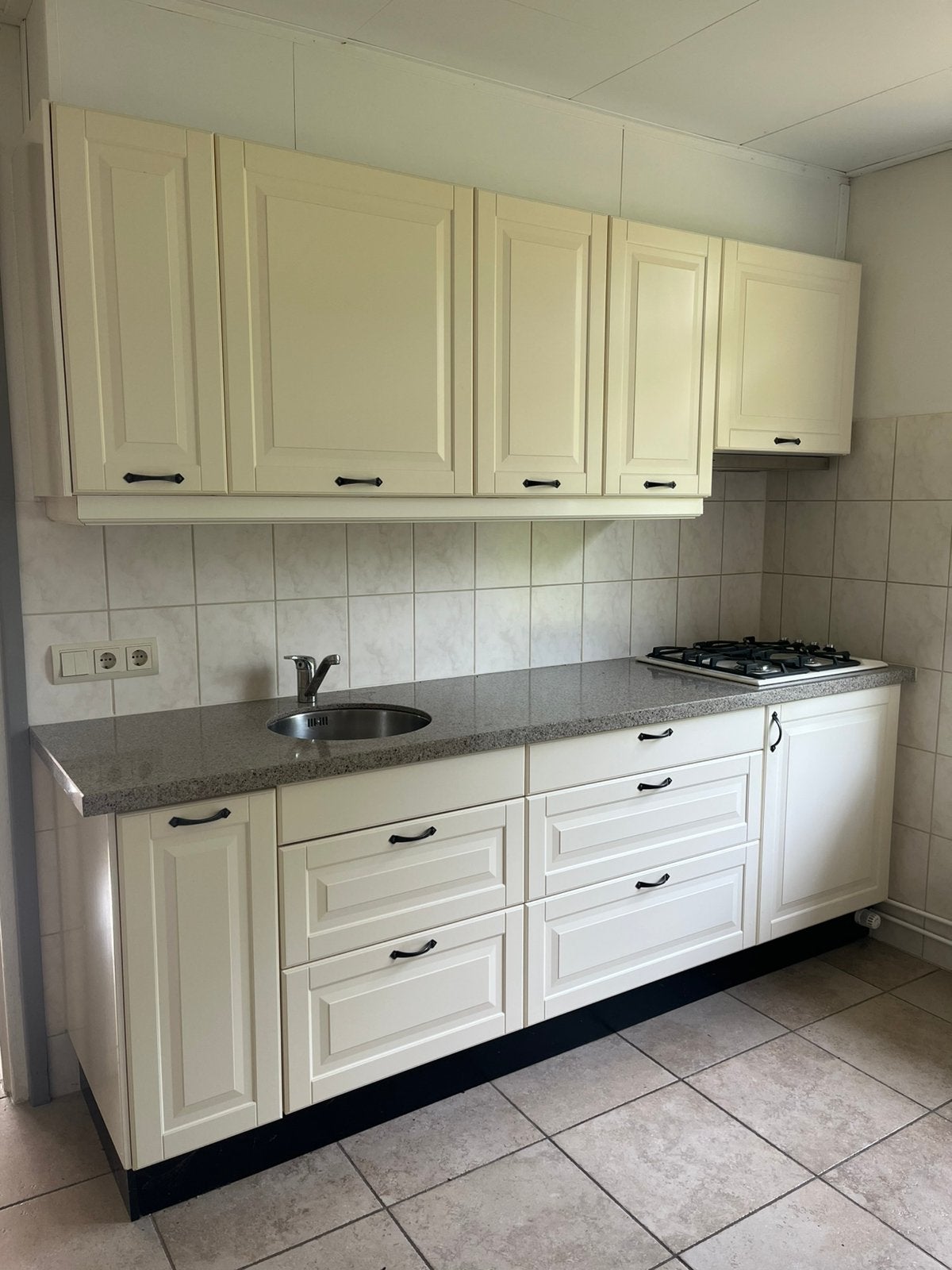 Complete landelijke Ikea keuken Bodbyn gedemonteerd!, Ophalen, Gebruikt, Hoogglans of Gelakt, Crème