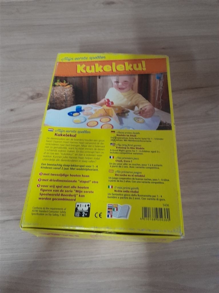 Kukeleku - mijn eerste spellen - haba - s3598, Hobby en Vrije tijd, Gezelschapsspellen | Bordspellen, Verzenden, Zo goed als nieuw