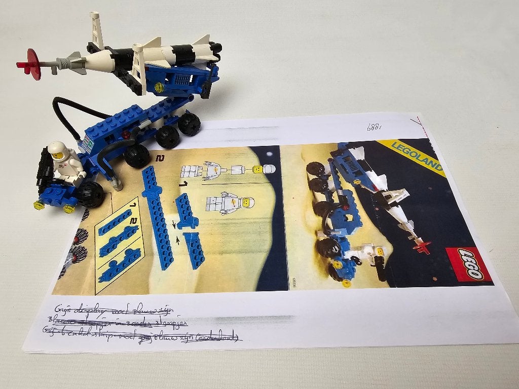 % Lego 6881 classic space. Lunar Rocket Launcher, Ophalen, Gebruikt, Lego, Space