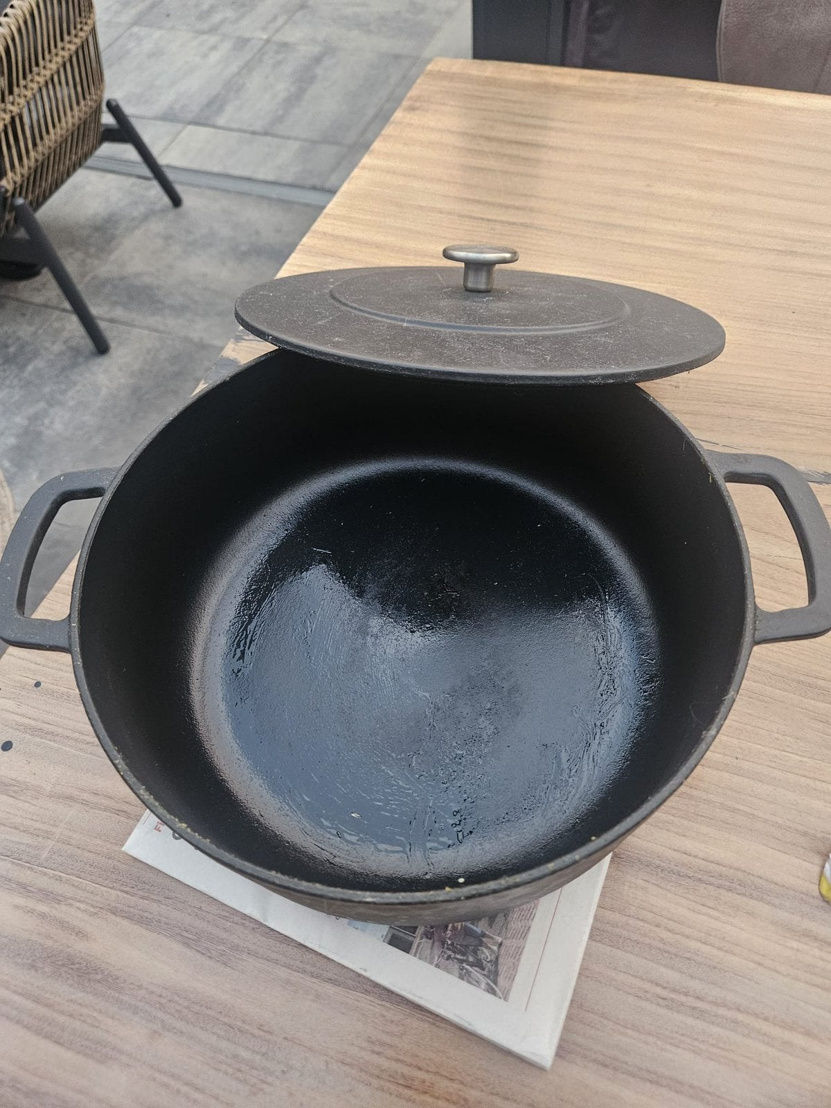 Combekk dutch oven black 28 cm ZGAN, Ophalen, Zo goed als nieuw