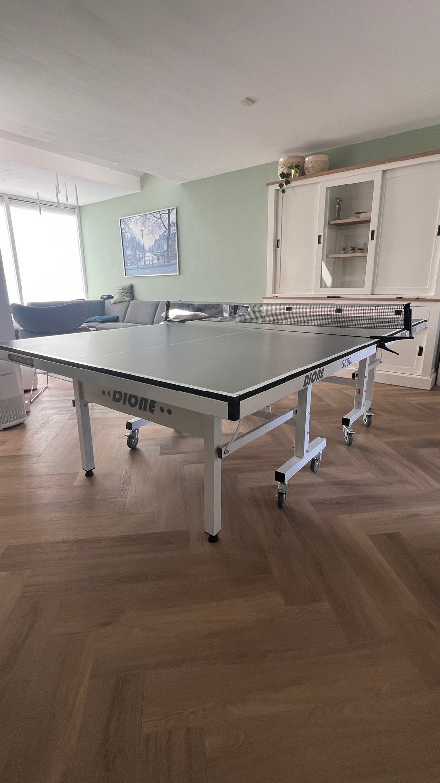 Dione S600i Tafeltennistafel - Inklapbaar & Verrijdbaar, Ophalen, Gebruikt, Tafel Indoor, Inklapbaar
