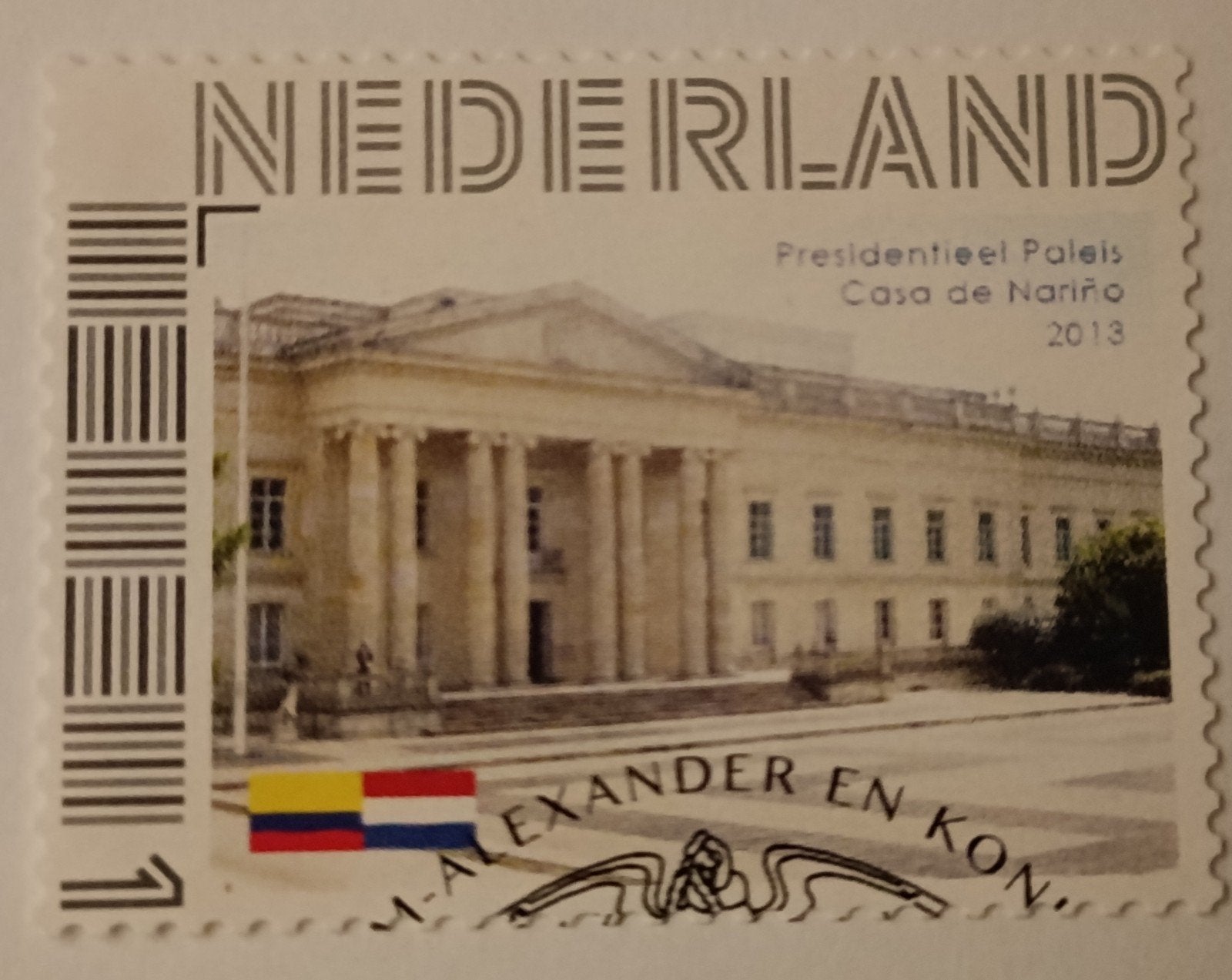Persoonlijke postzegel Presidentieel Paleis 2013, Ophalen of Verzenden, Na 1940, Gestempeld