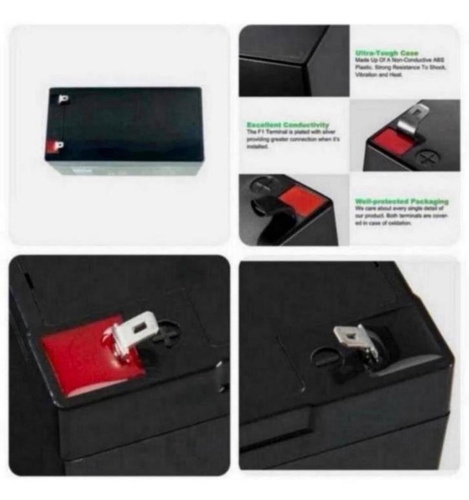 12V 3.3Ah accu batterij ULTRA MAX NP3.3-12 VRSLA 12v 3.3Ah, Nieuw, Ophalen of Verzenden, H, H
