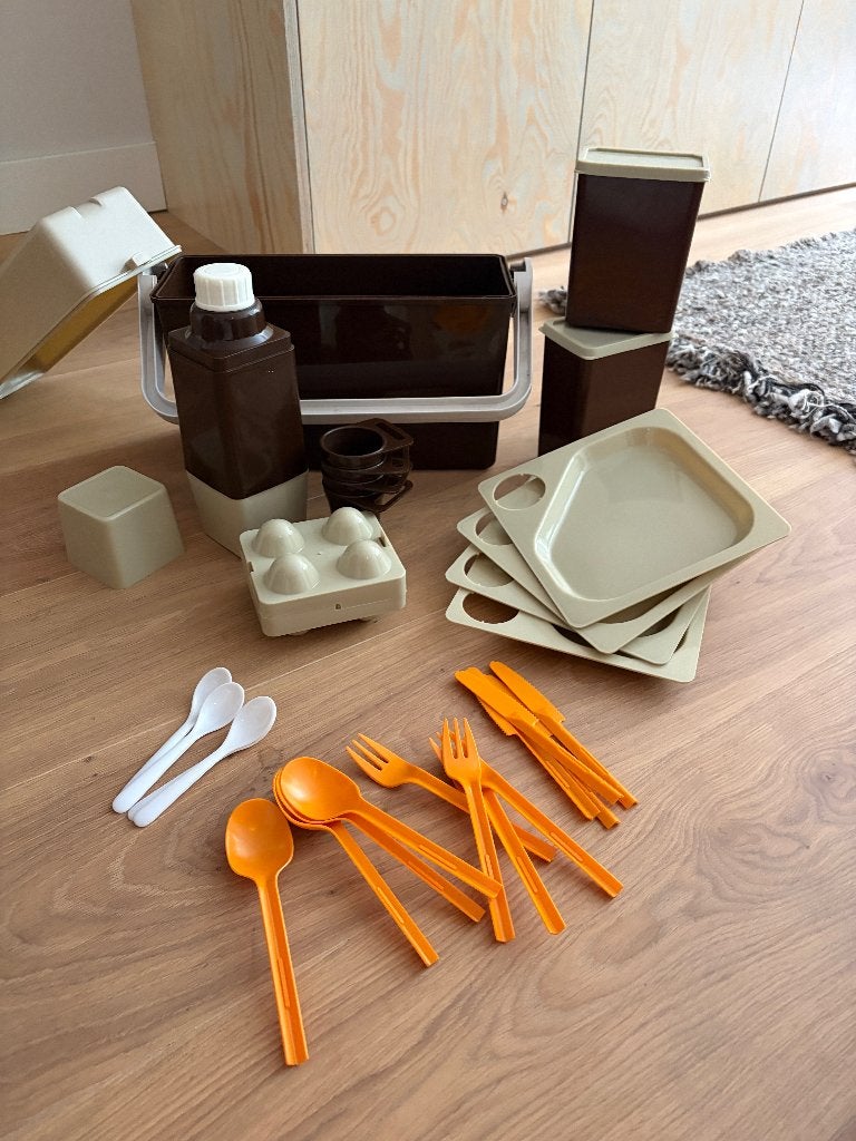 Complete retro campingset (vierpersoons), Ophalen of Verzenden