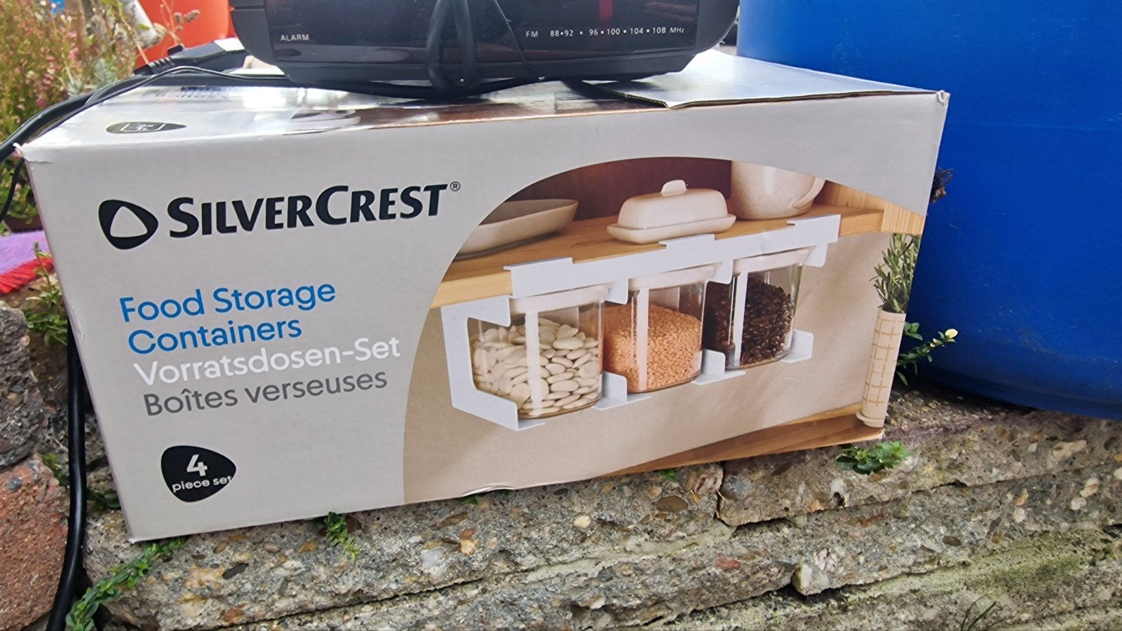 Nieuw! SilverCrest Voorraaddozen-Set - 4-delig, Ophalen, Kunststof, Nieuw, Voorraadpot