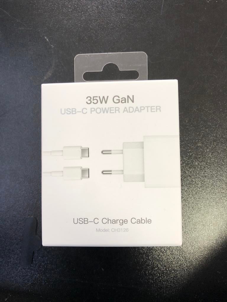 35W GaN USB-C Power Adapter met USB-C Oplaadkabel, Ophalen, B, V, Overige merken