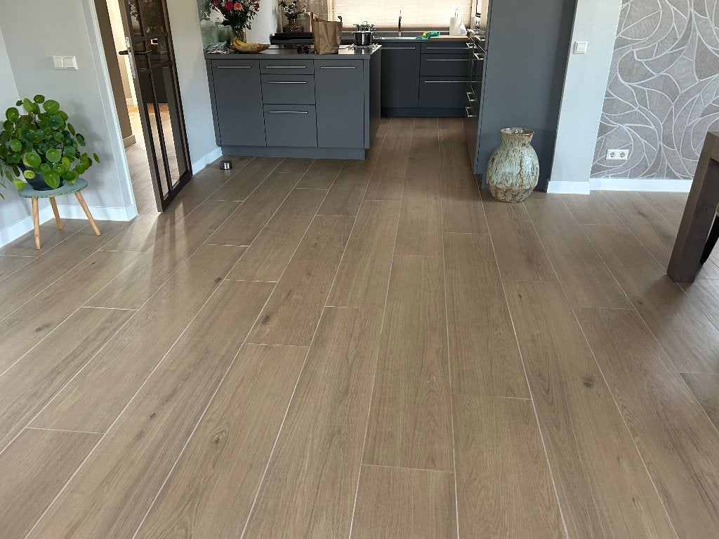Houtlook plavuizen 165x30cm, Ophalen, 30 cm of meer, Steen of Klei, Nieuw