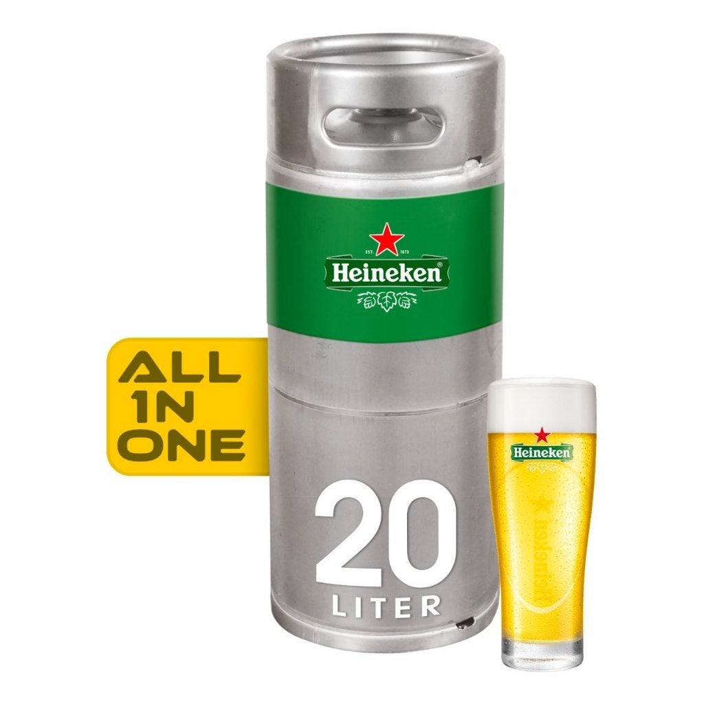 heineken bier 20L fusten ook geschikt voor david tap, Ophalen, Nieuw, Overige merken