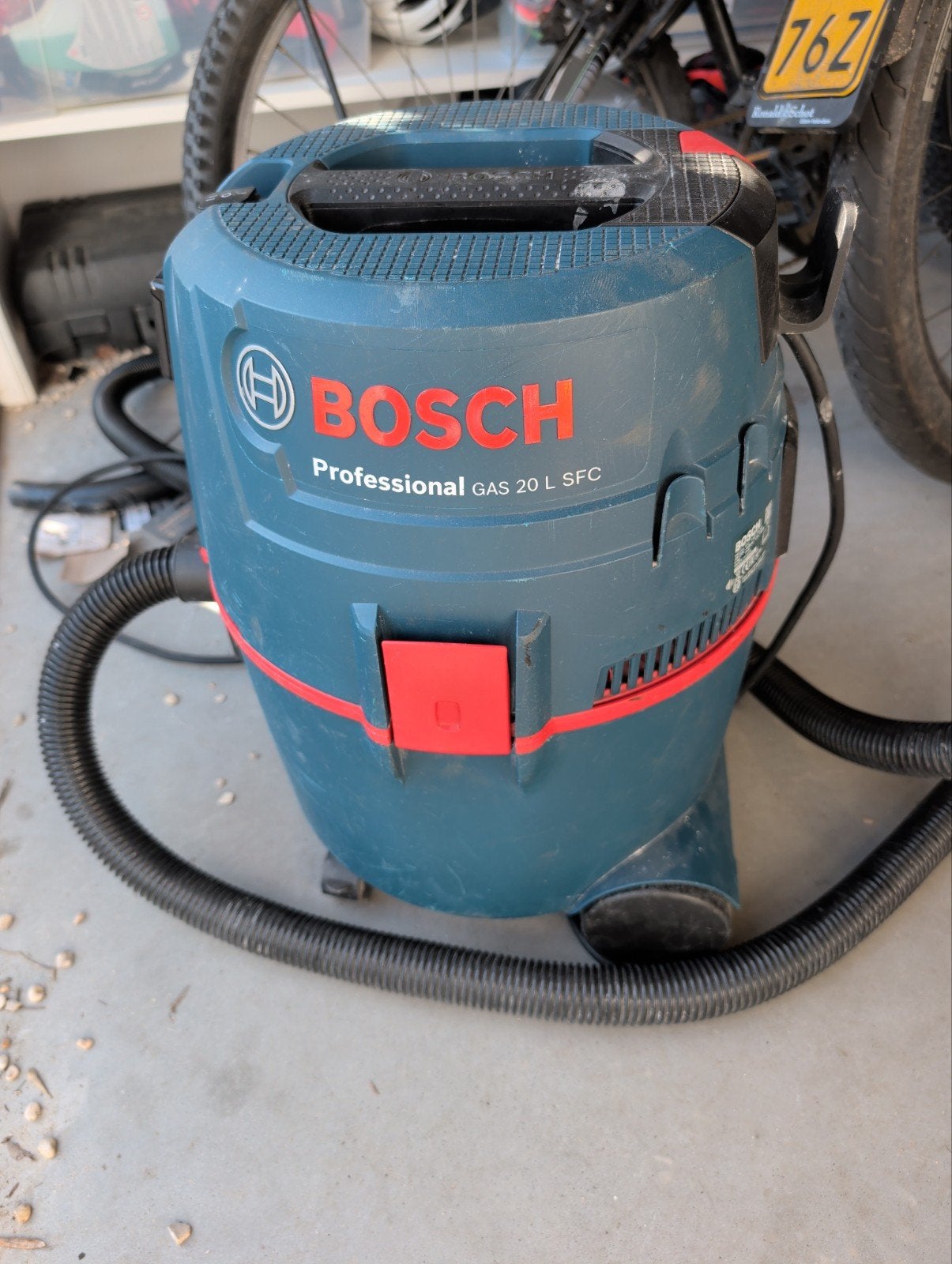 Bosch Professional GAS 20 L SFC Industriële Stofzuiger, Inclusief accessoires, Gebruikt, Bosch, Ophalen of Verzenden